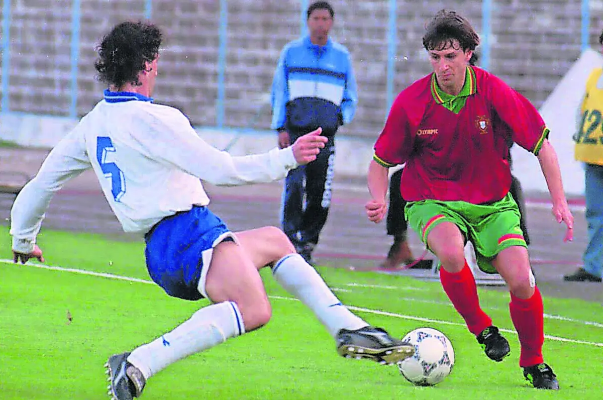 Domingos Paciência participou no Euro 96, em Inglaterra, e fez um golo