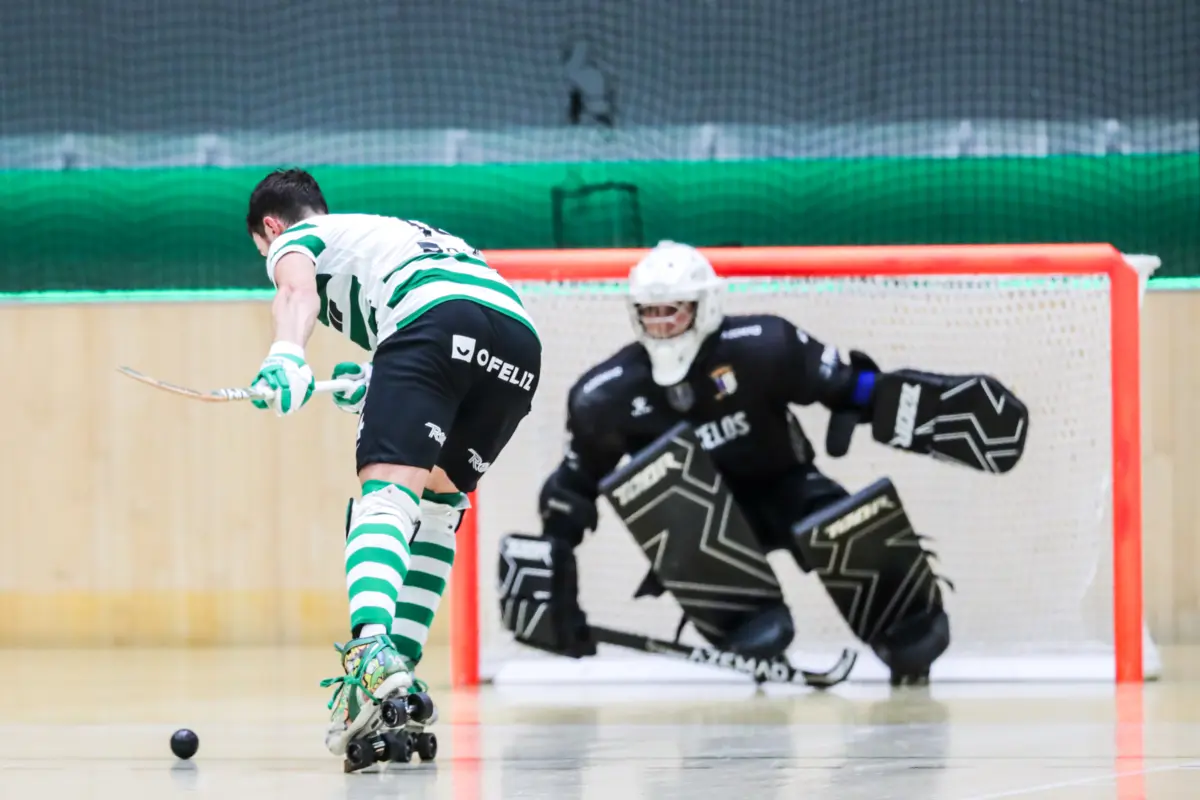 Verona apontou um dos golos do Sporting no triunfo sobre o Óquei de Barcelos