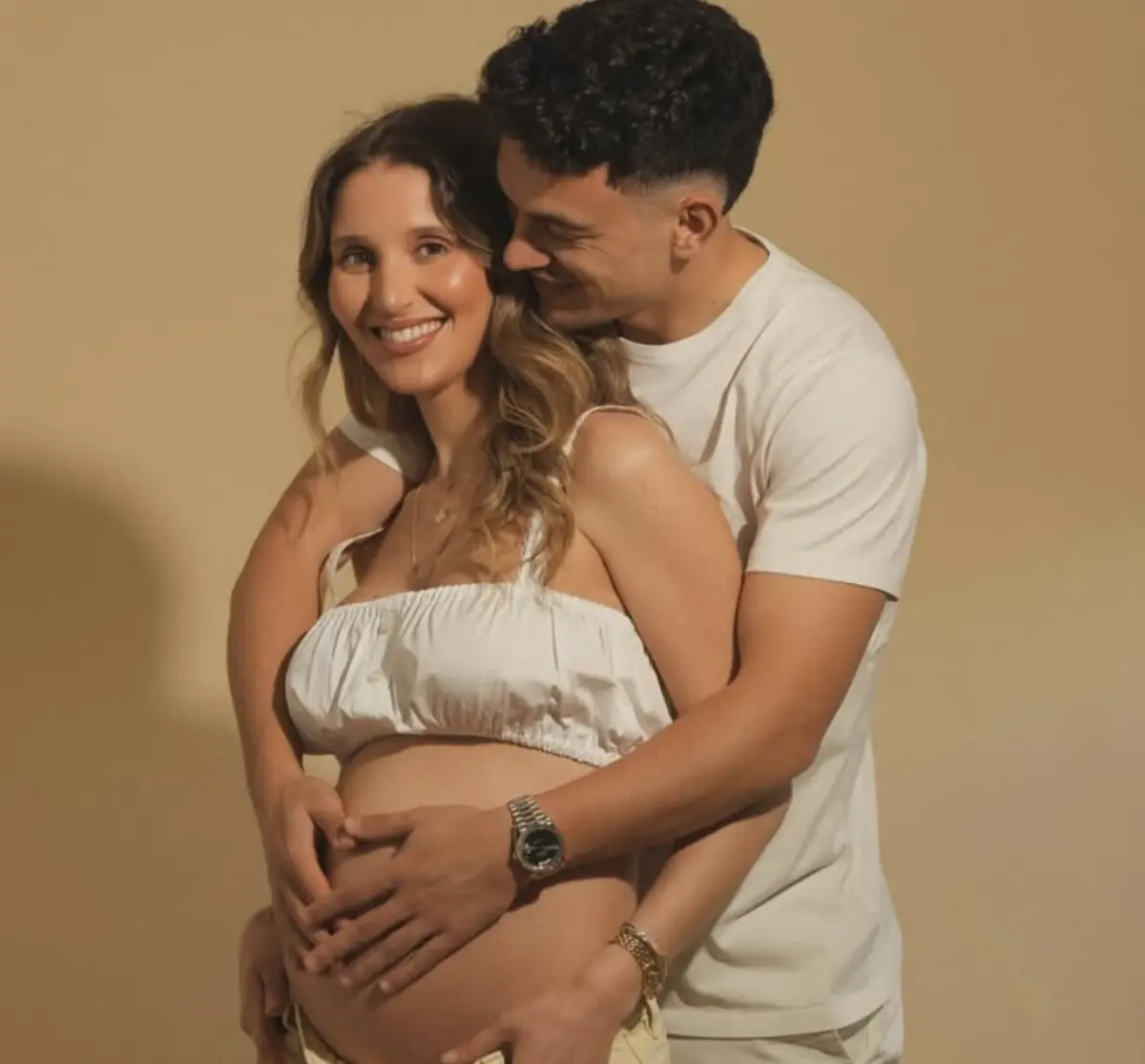 Pote e Bruna Rafaela estão noivos desde julho de 2023 e esperam agora o primeiro filho