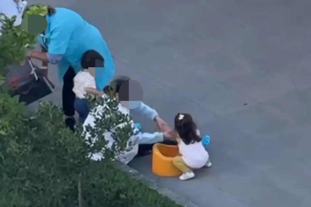 Imagens captadas a partir de um prédio vizinho foram divulgadas online