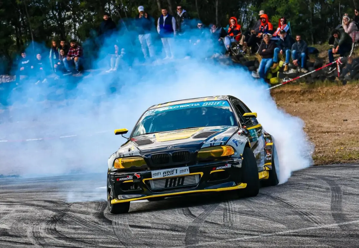 Paulo Rocha participa no desafio Europeu de Drift, em Madrid.