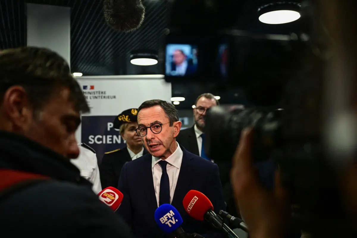 O ministro do Interior francês, Bruno Retailleau