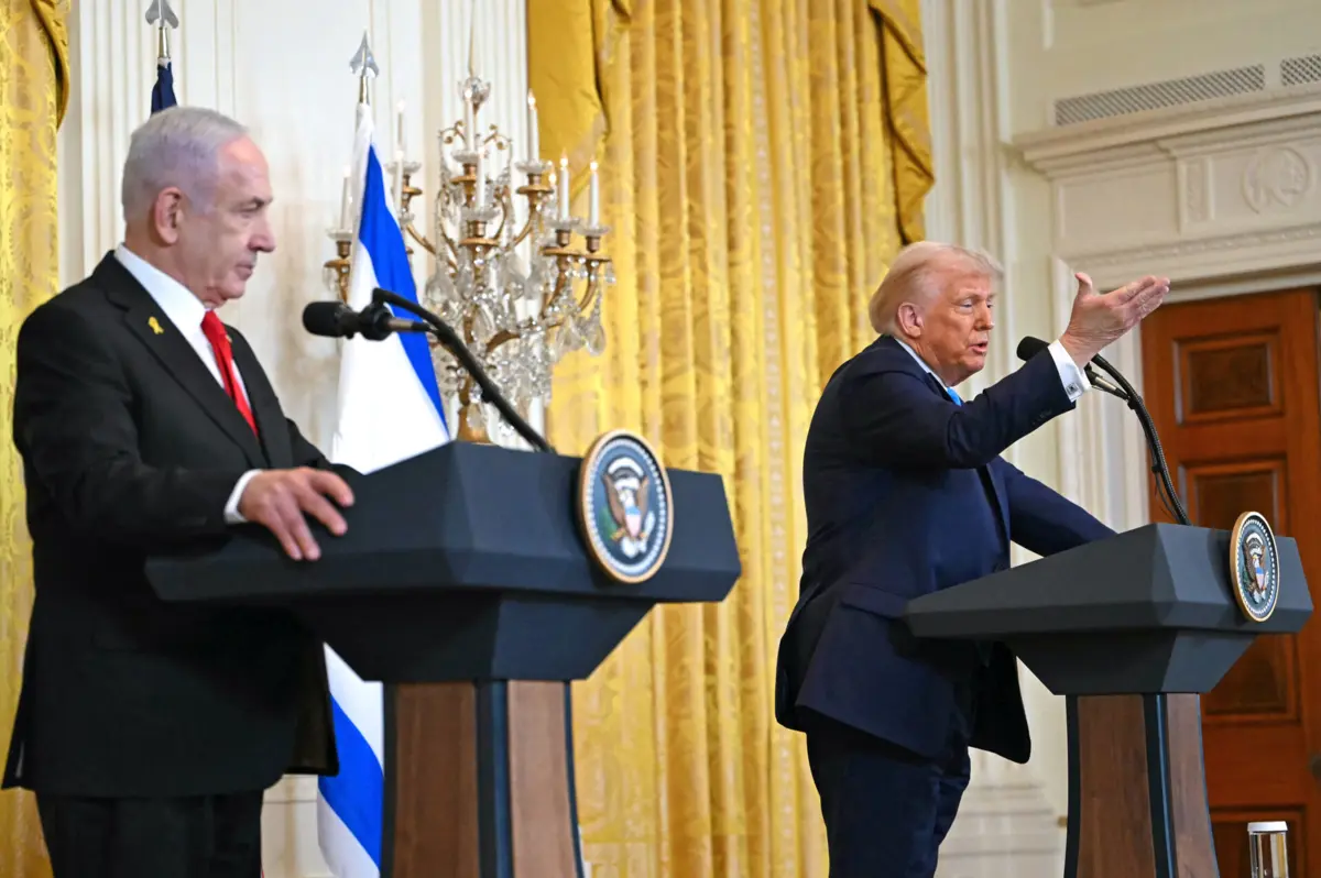 Encontro de Donald Trump com Benjamin Netanyahu