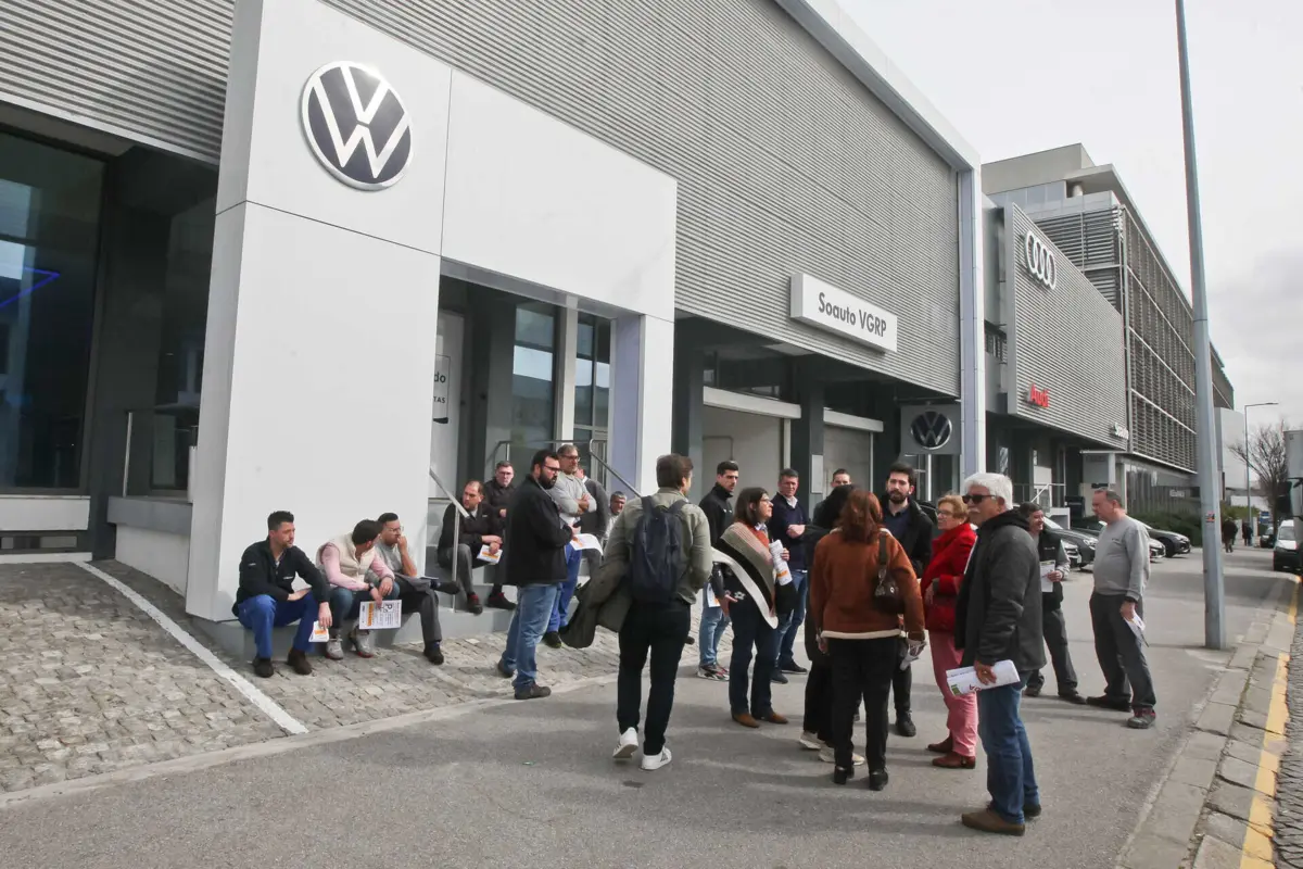 Trabalhadores protestaram contra parcómetros