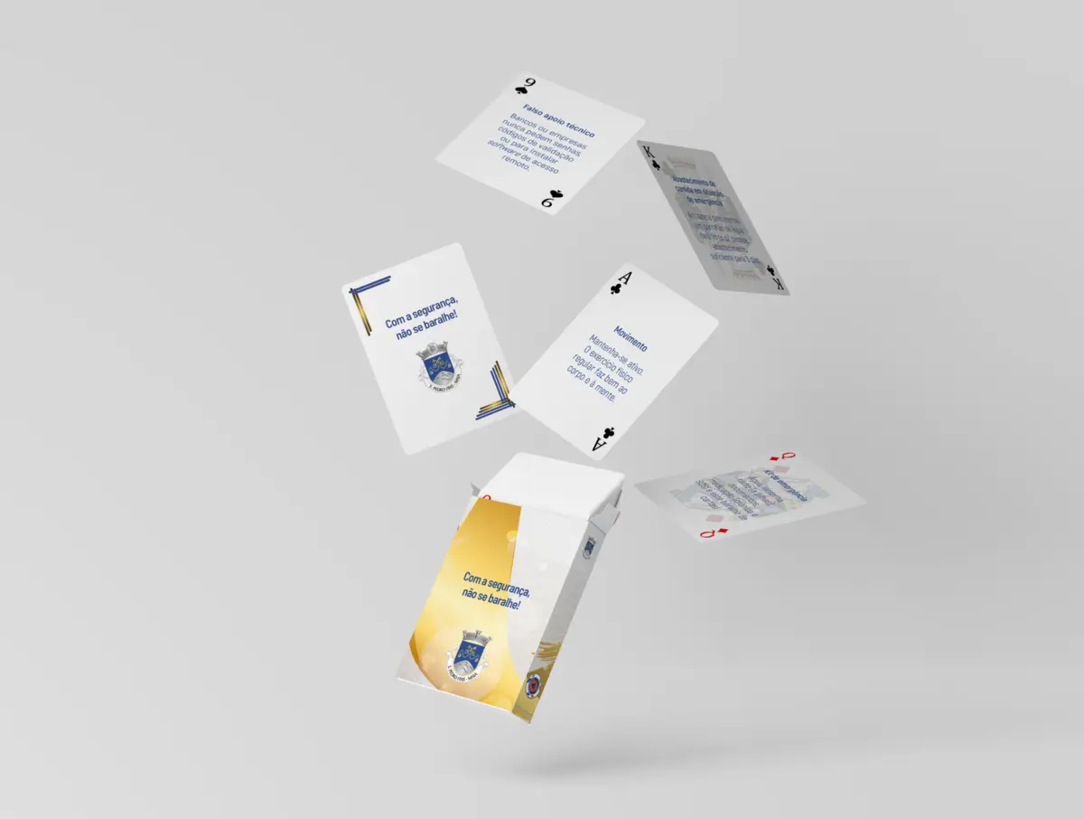Baralho com 52 cartas reúne medidas de autoproteção para situações de crise