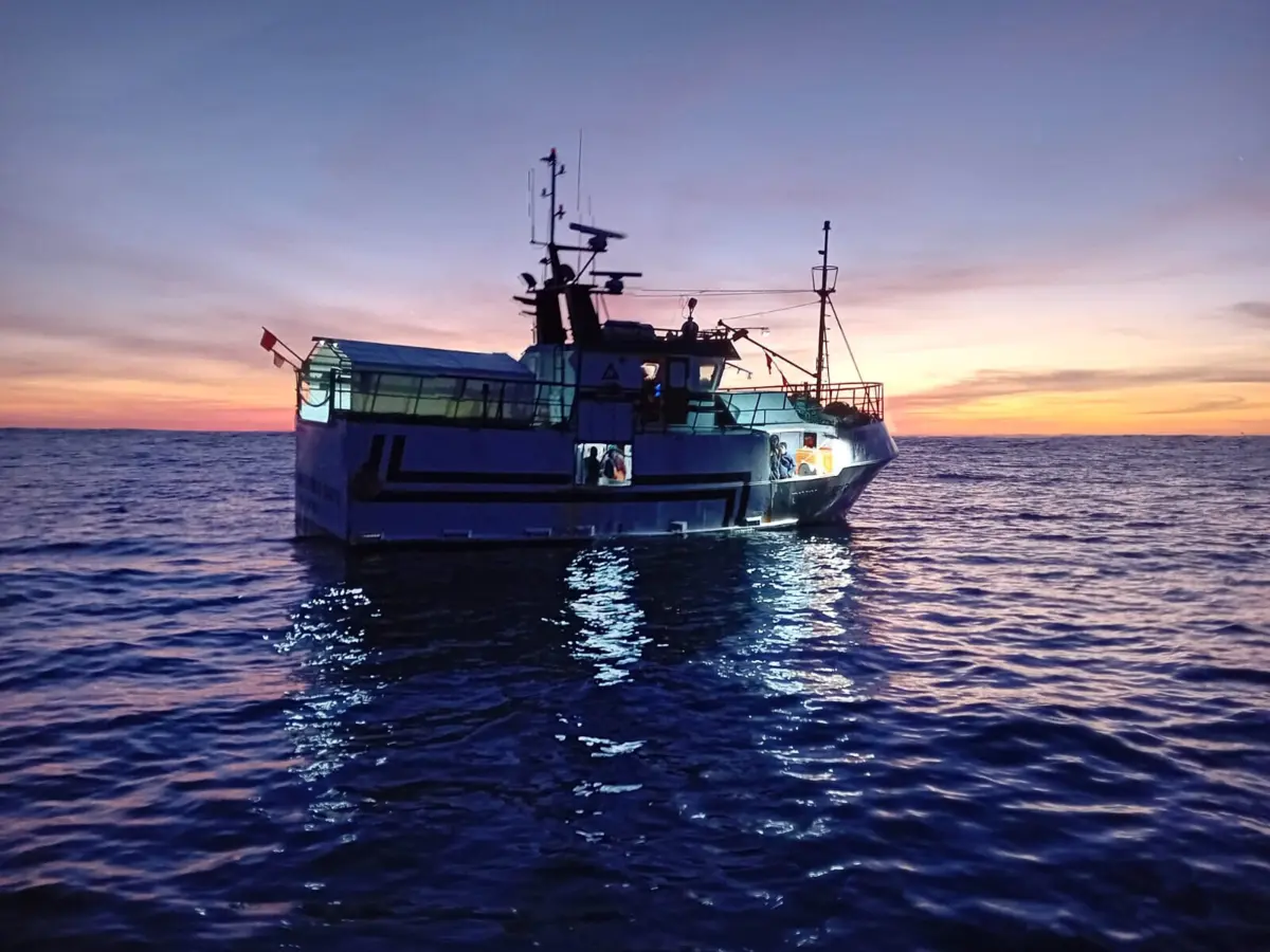 Imagem de contexto do artigo Resgatadas sete pessoas após colisão entre dois barcos de pesca na Marinha Grande