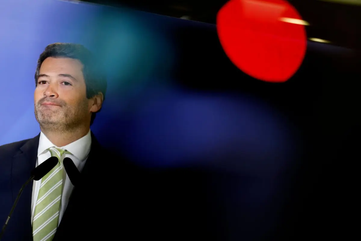 O candidato às eleições presidenciais, André Ventura