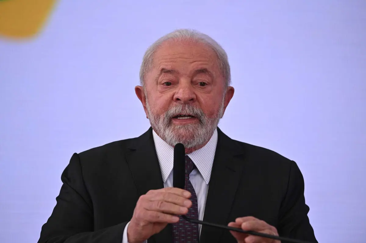O presidente brasileiro, Lula da Silva