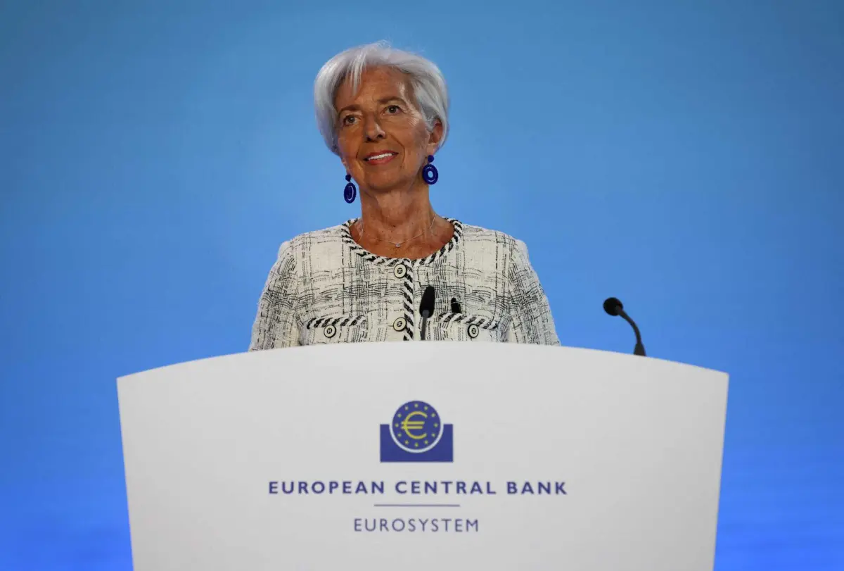 A presidente do BCE, Christine Lagarde