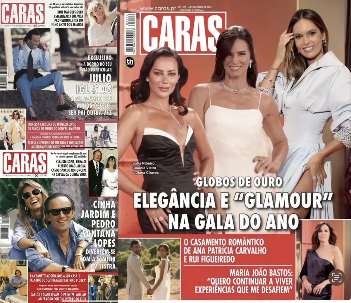 Entre as primeiras edições da "Caras" e a atualidade passaram três décadas