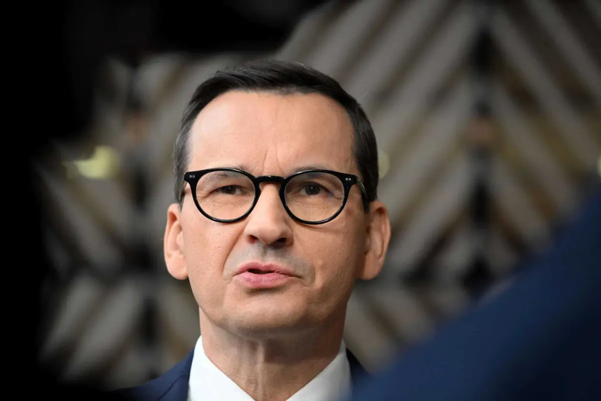 O primero-ministro da Polónia, Mateusz Morawiecki