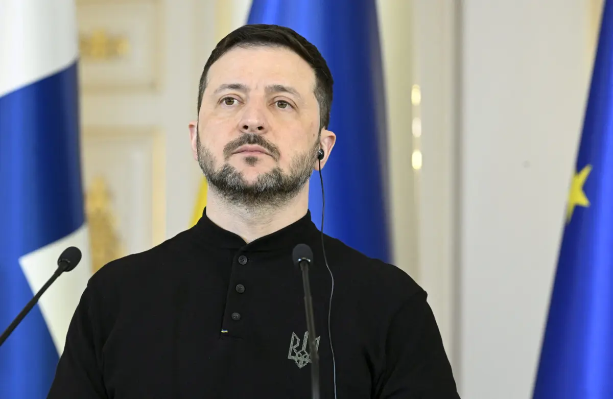 O presidente ucraniano, Volodymyr Zelensky