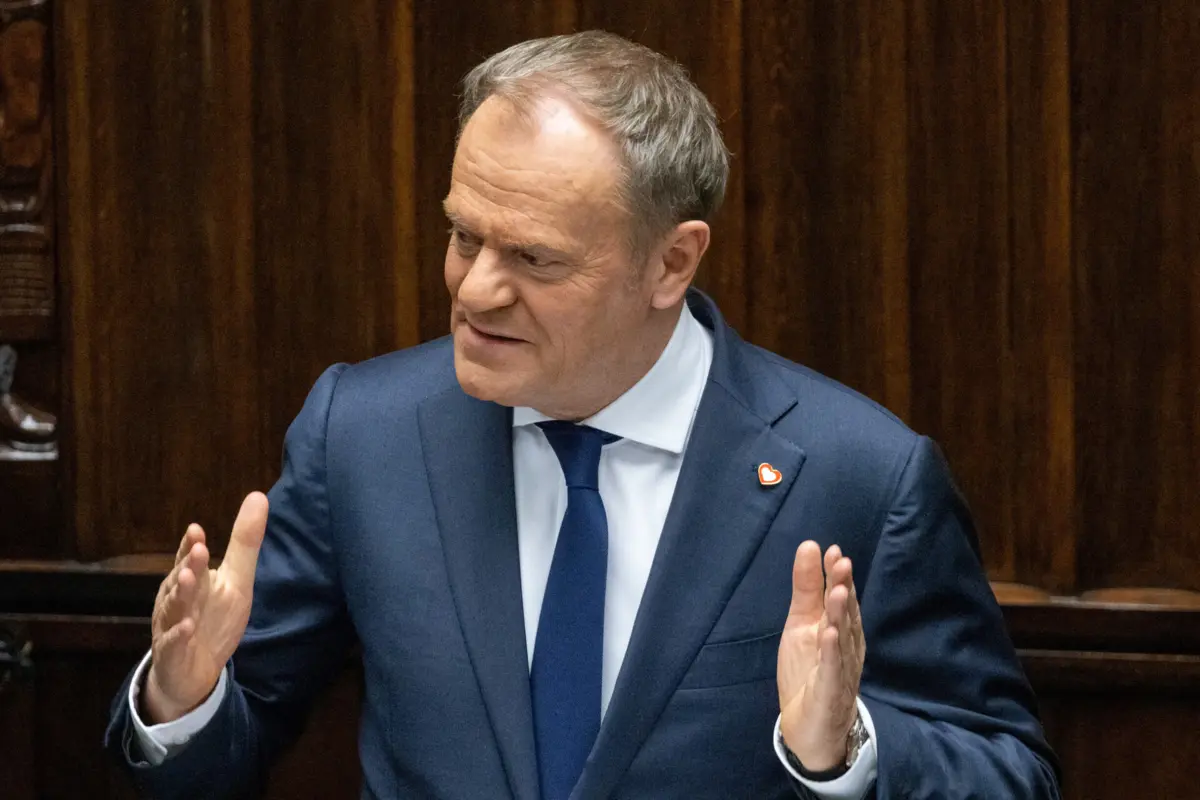 O primeiro-ministro polaco, Donald Tusk