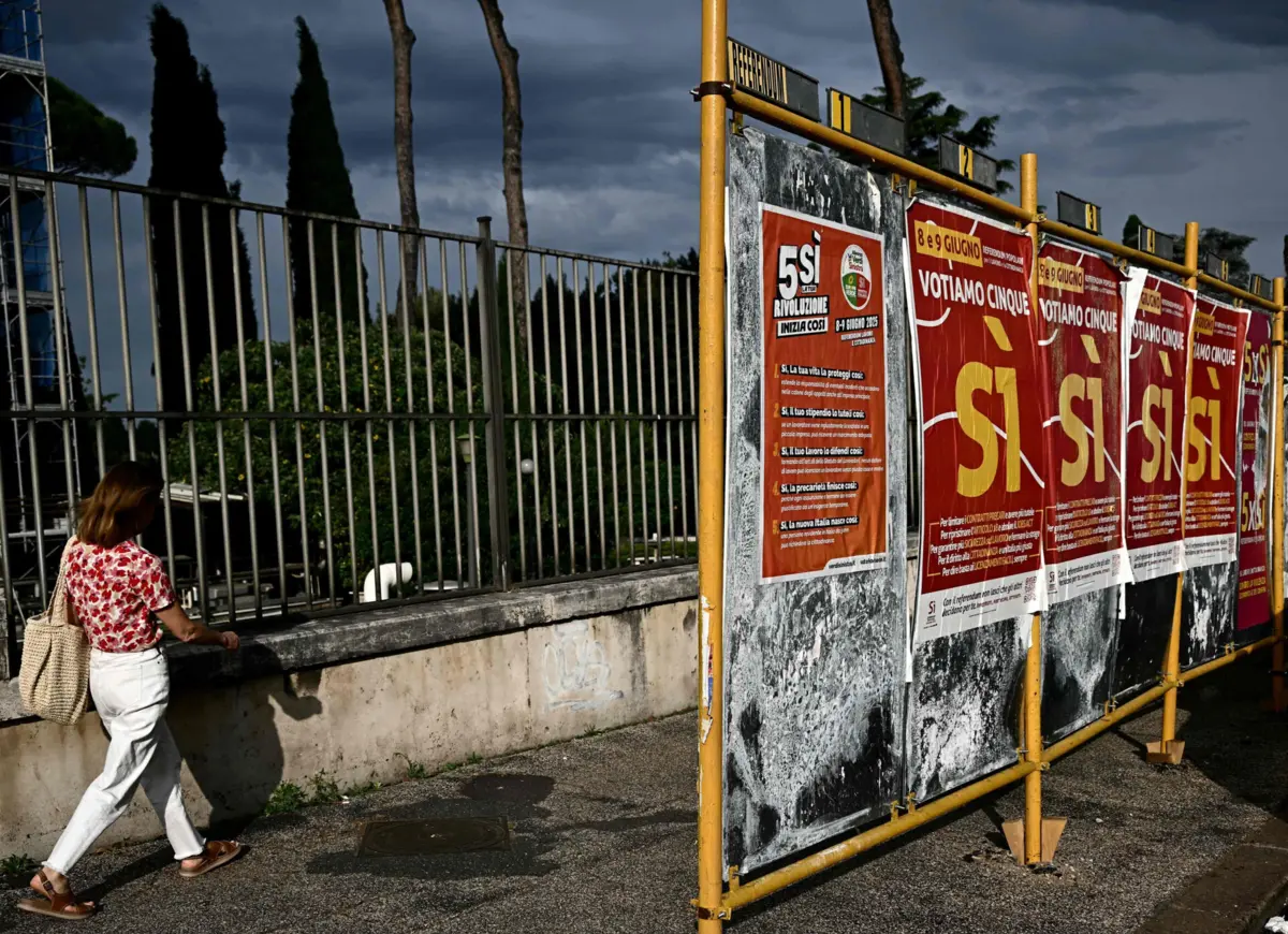 Imagem de contexto do artigo Italianos votam em referendo sobre naturalização e direitos laborais