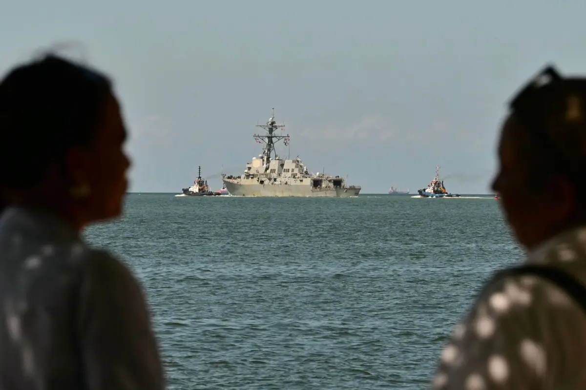 A presença do "USS Gravely" desencadeou uma crise diplomática entre a Venezuela e Trinidad e Tobago