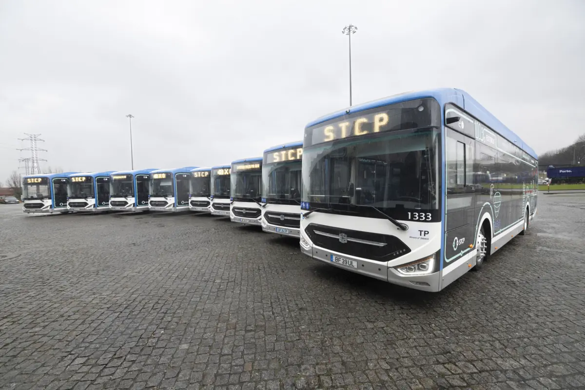 Atualmente, 15% da frota da STCP é composta por veículos elétricos