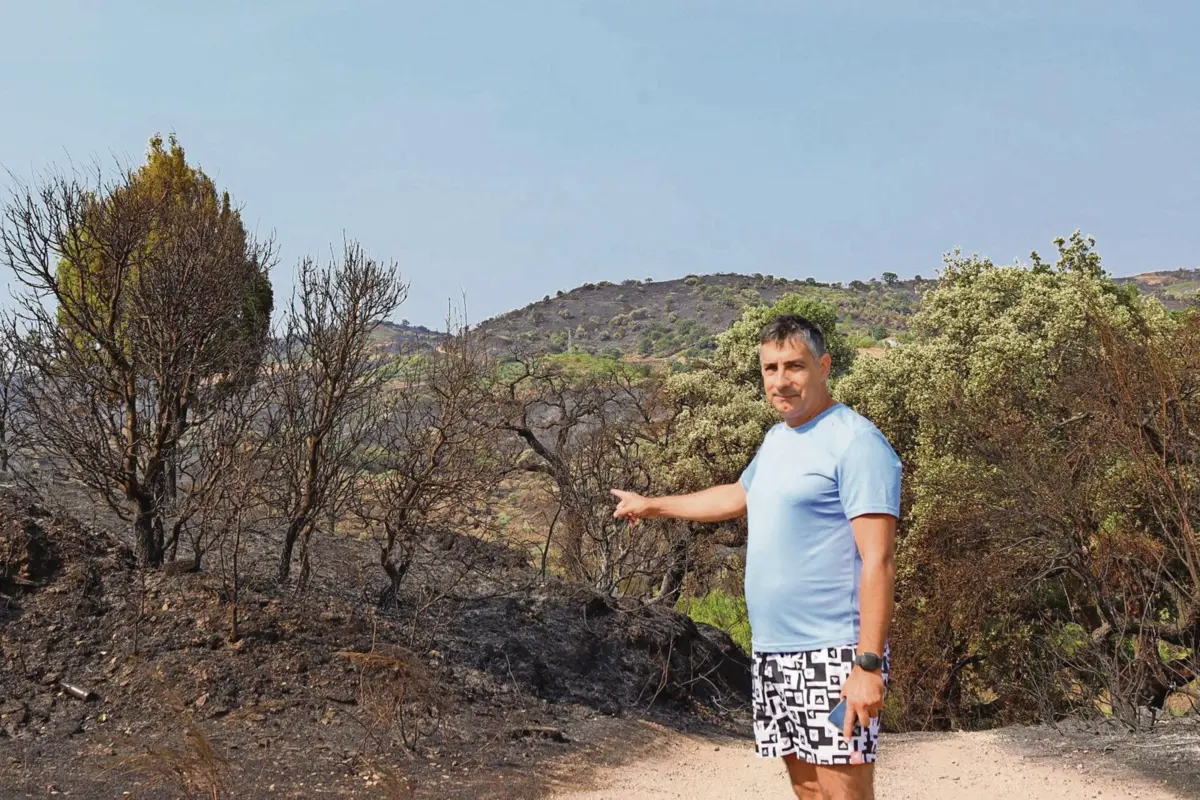 Emanuel Batista conta que o fogo rodeou rapidamente Vilares da Vilariça