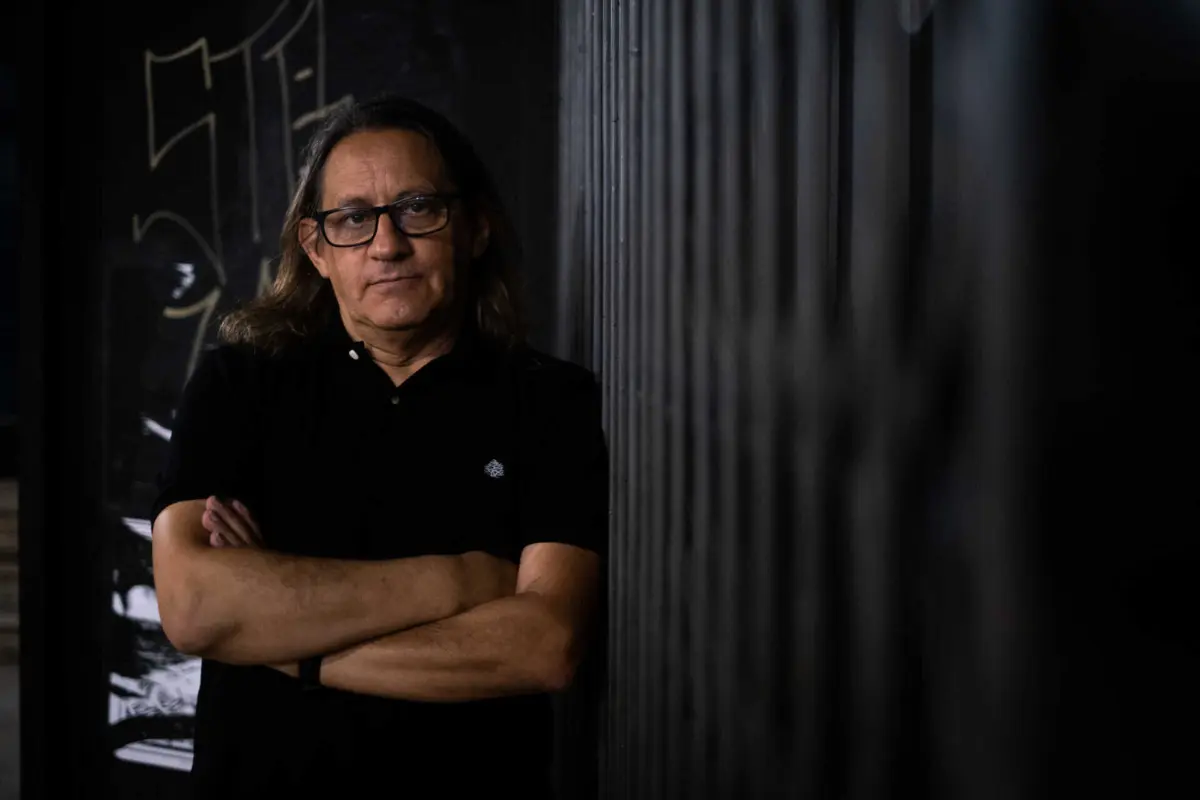 O presidente da Associação Cultural de Músicos do Stop, Rui Guerra