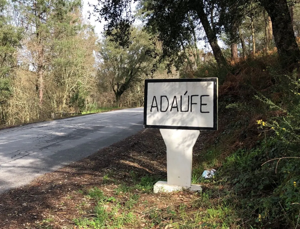 O local que acede ao caminho florestal onde o crânio humano foi encontrado