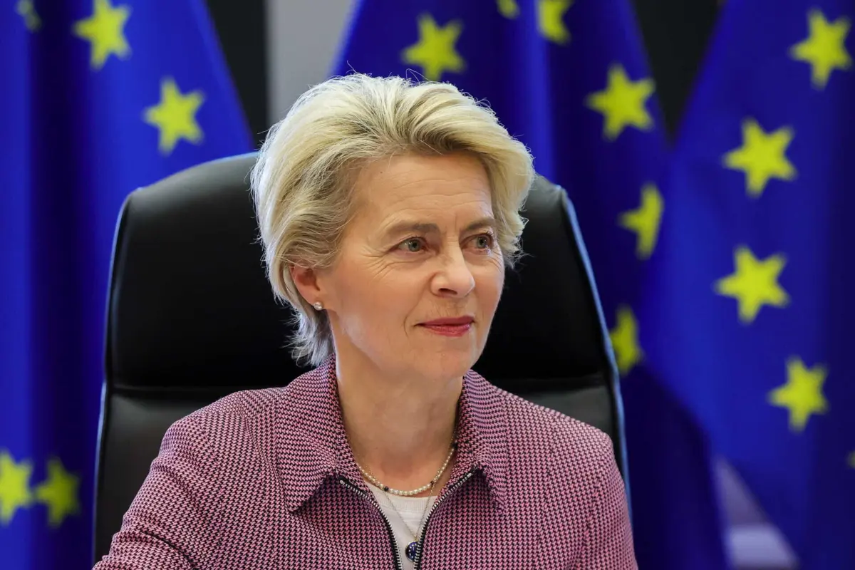 A presidente da Comissão Europeia, Ursula von der Leyen
