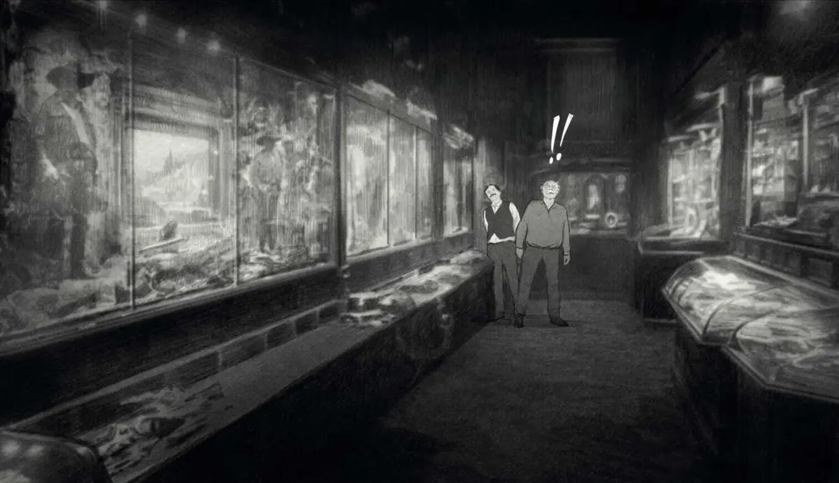 Relato intenso e consistente, "Rever Comanche" apresenta-nos um preto e branco sombrio que acentua o tom crepuscular da narrativa