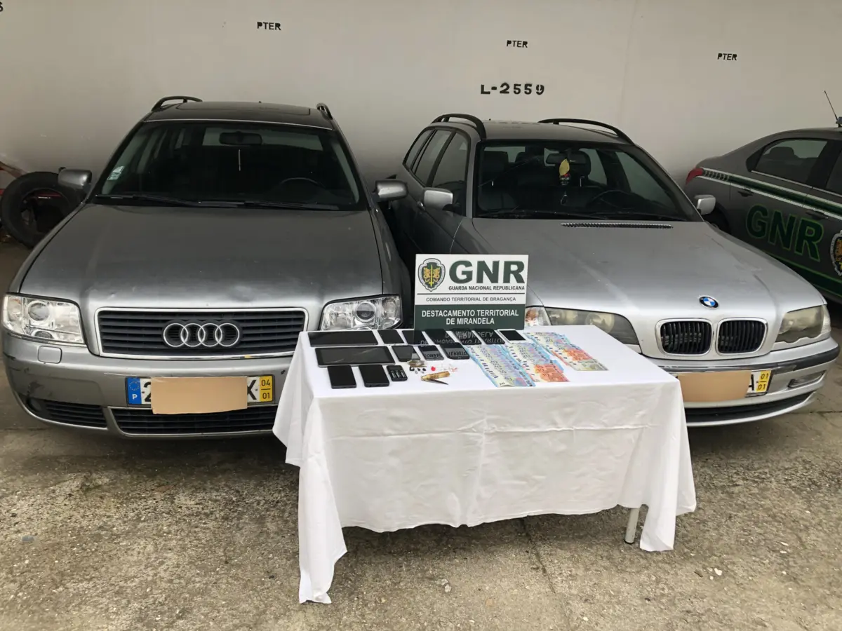 Material apreendido pela GNR na Operação “Matriarca”