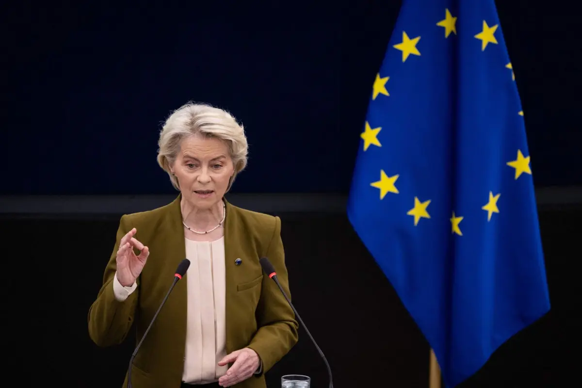 A presidente da Comissão Europeia, Ursula von der Leyen