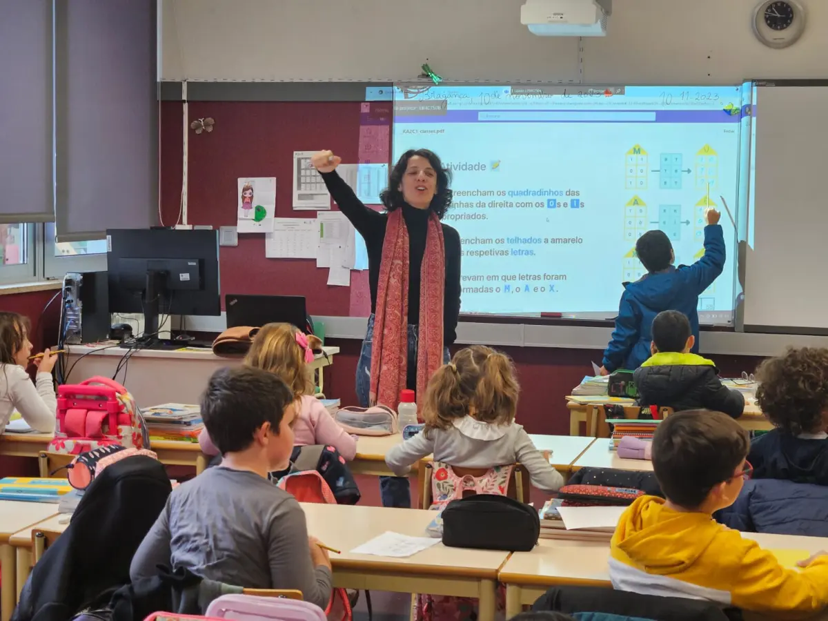 Ana Teixeira na Escola Básica Miguel Torga