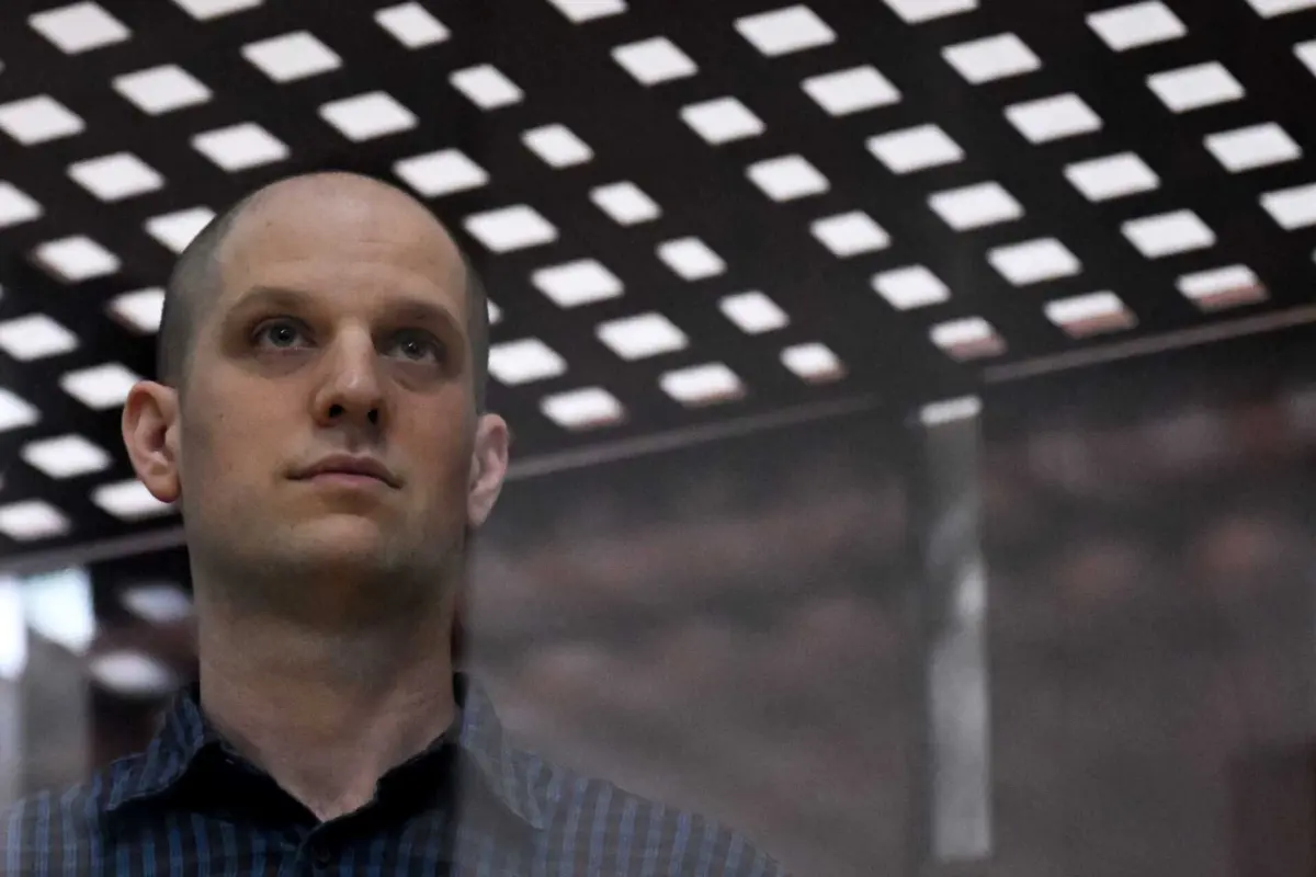 O jornalista americano Evan Gershkovich está detido na Rússia desde março de 2023