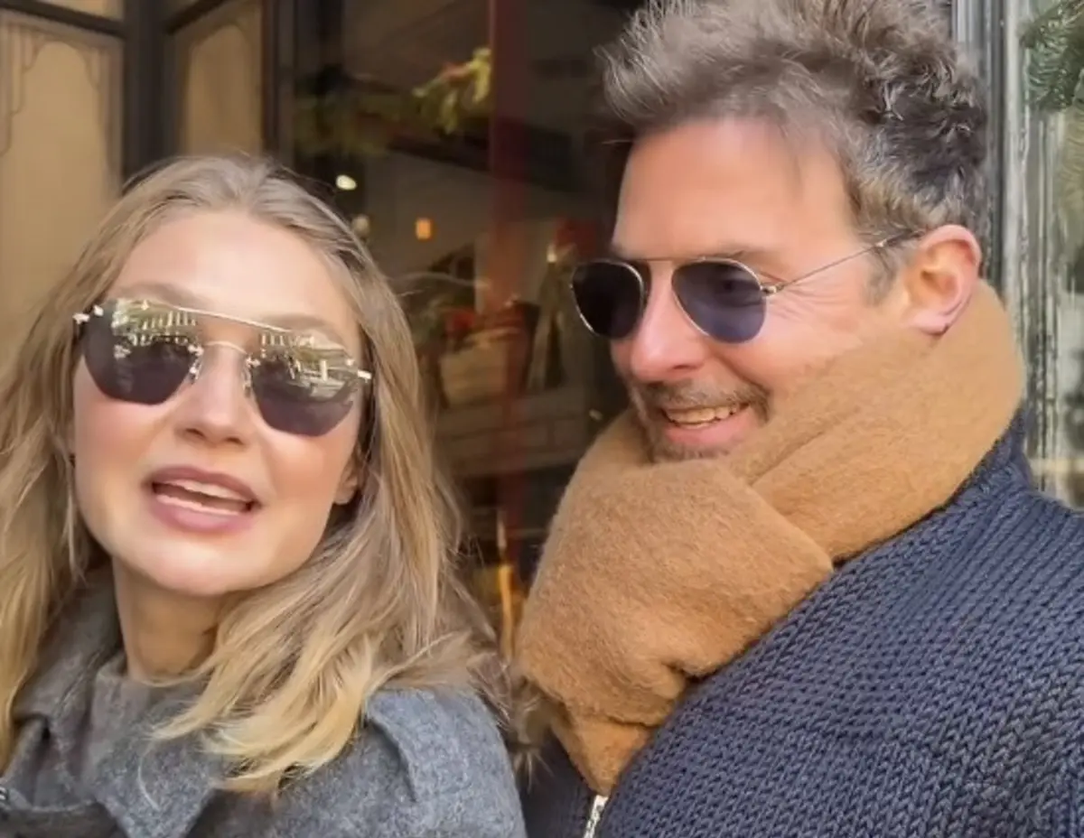 Gigi Hadid e Bradley Cooper foram apanhados num raro momento de descontração em Manhattan