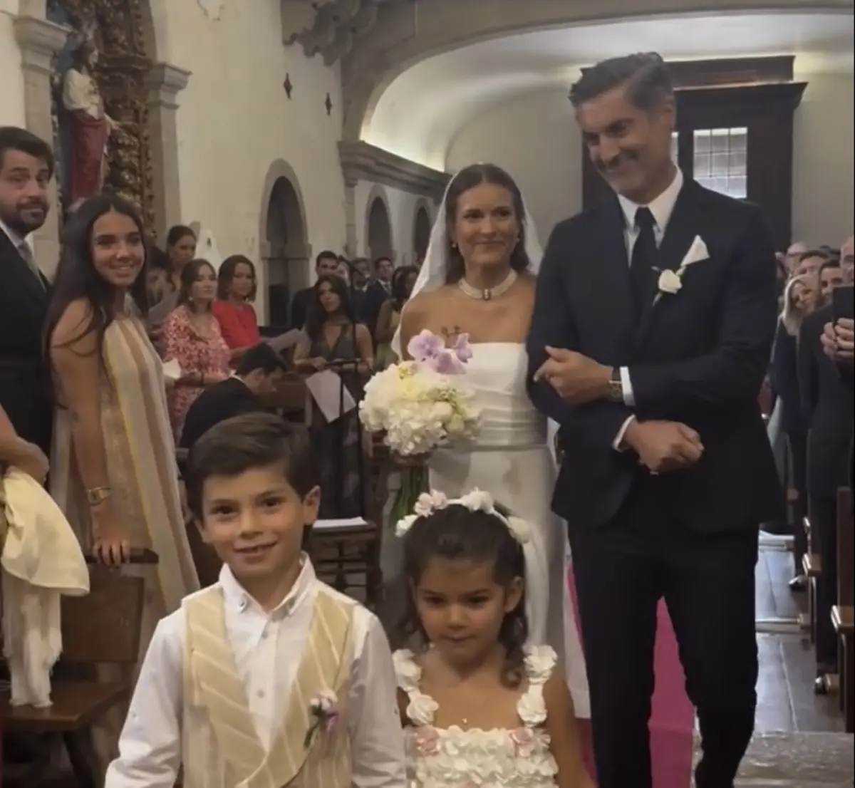 No casamento da filha Beatriz, Vitor Baía cumpriu a tradição