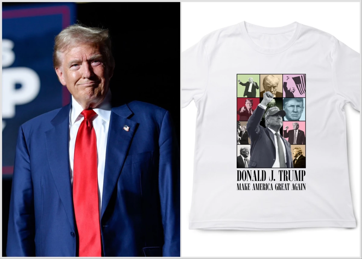 Campanha de Trump criou t-shirts alusivas à digressão de Taylor Swift, a "Eras Tours"