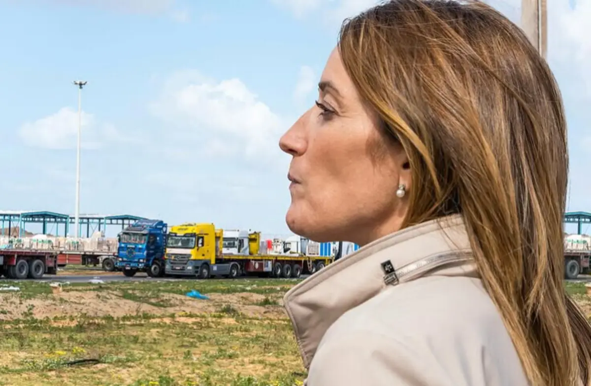 Roberta Metsola em Gaza