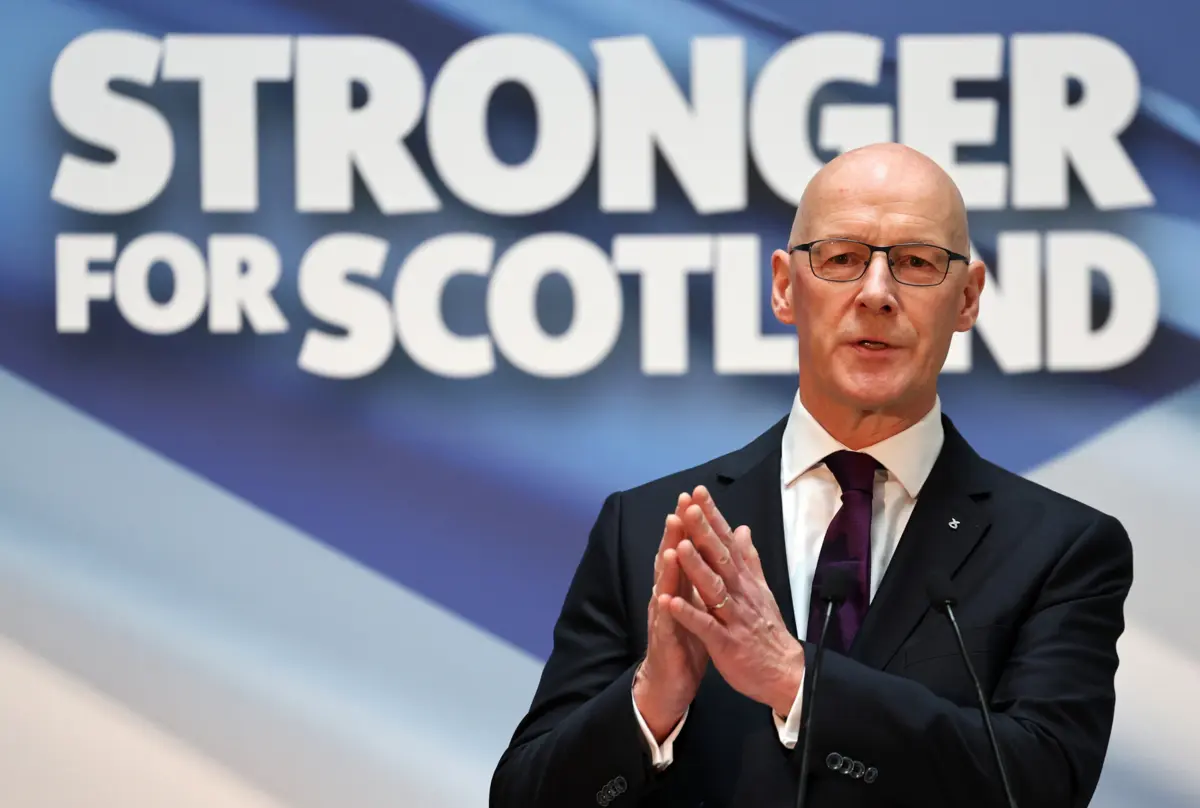 O primeiro-ministro da Escócia, John Swinney