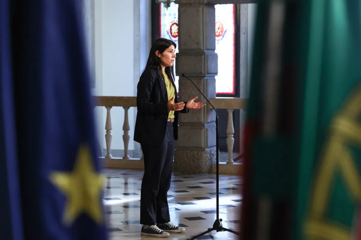 Mariana Mortágua após audiência com o presidente da República em Belém