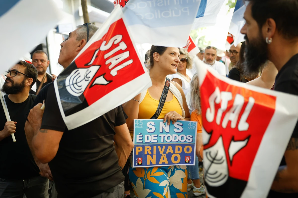 Protesto junto ao Ministério da Saúde