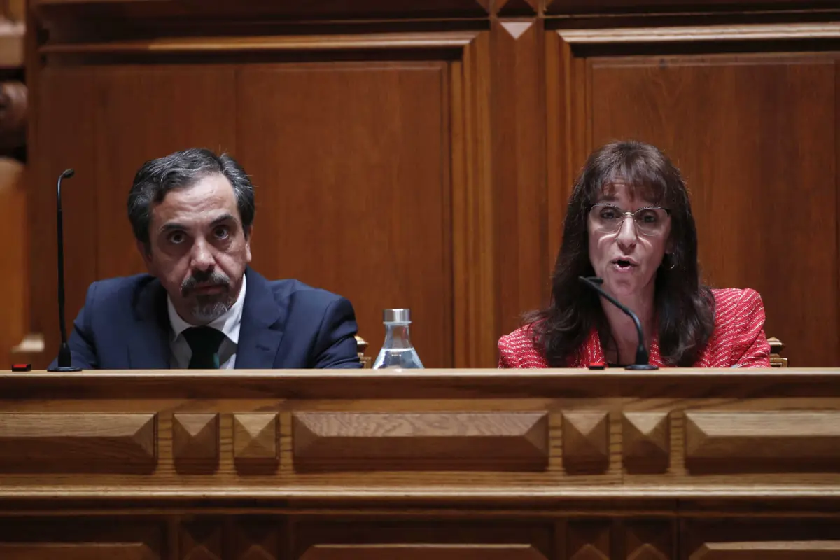 A ministra da Defesa Nacional, Helena Carreiras, e o Secretário de Estado da Defesa Nacional, Marco Capitão Ferreira