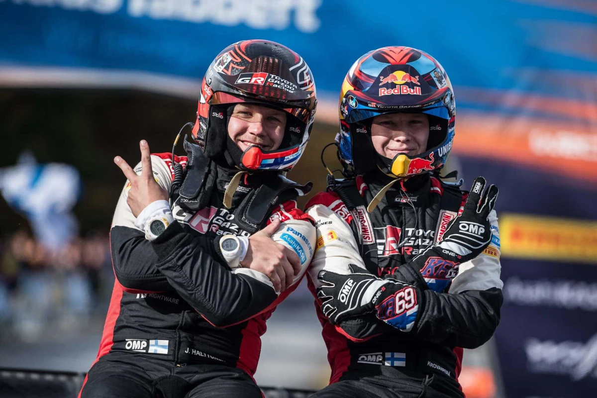 O festejo do bicampeão mundial