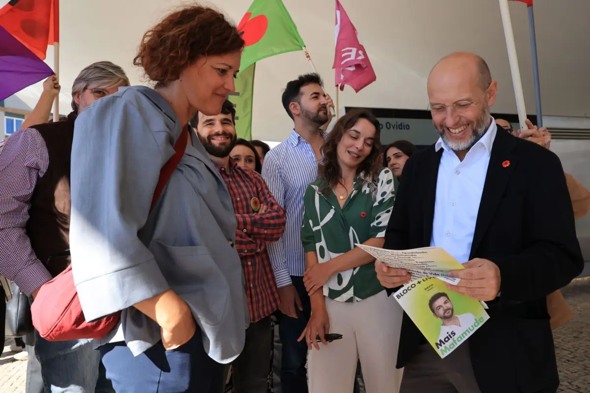 Rui Tavares e Marisa Matias em Vila Nova de Gaia