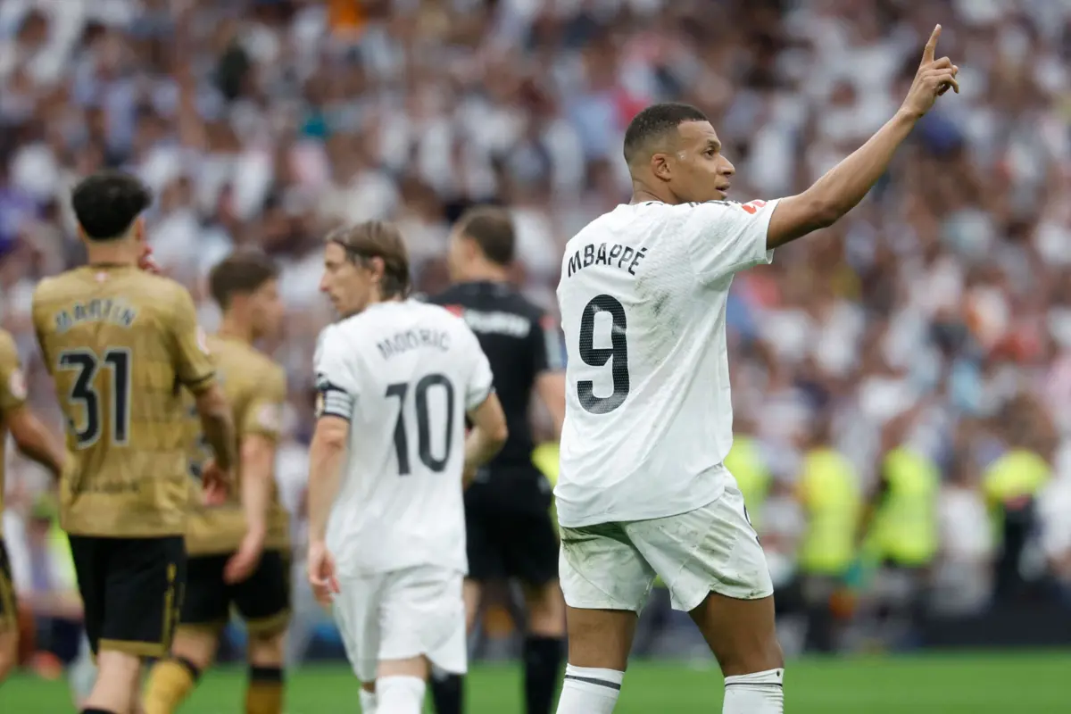 Mbappé marcou o 30º golo na Liga espanhola