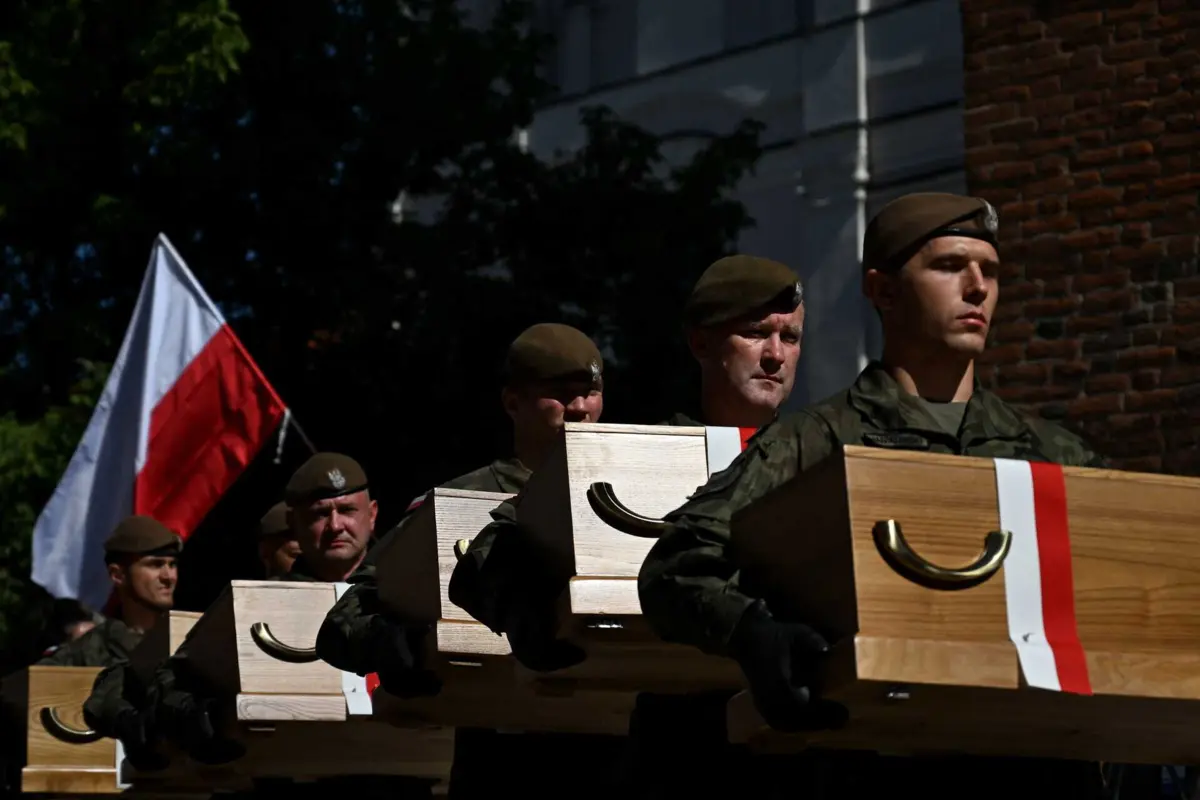 Imagem de contexto do artigo Polónia realiza funeral de Estado para 700 vítimas do nazismo durante II Guerra Mundial