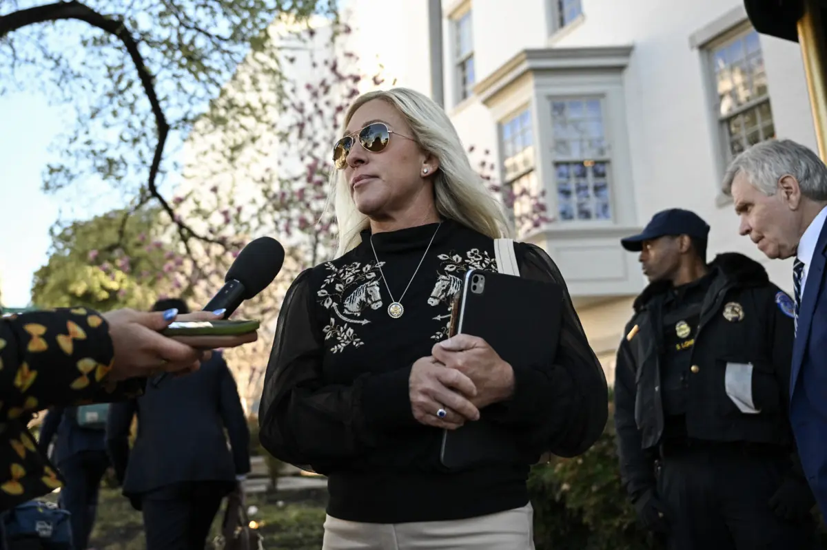 A congressista republicana Marjorie Taylor Greene