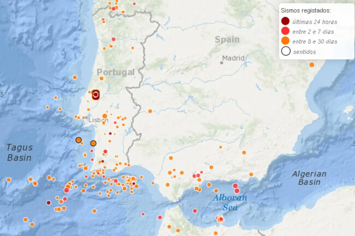 Sismo registado a 10 quilómetros a sul de Porto de Mós