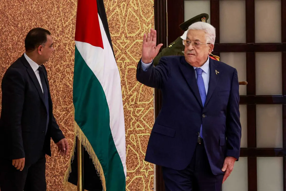 O presidente da Autoridade Palestinana, Mahmud Abbas