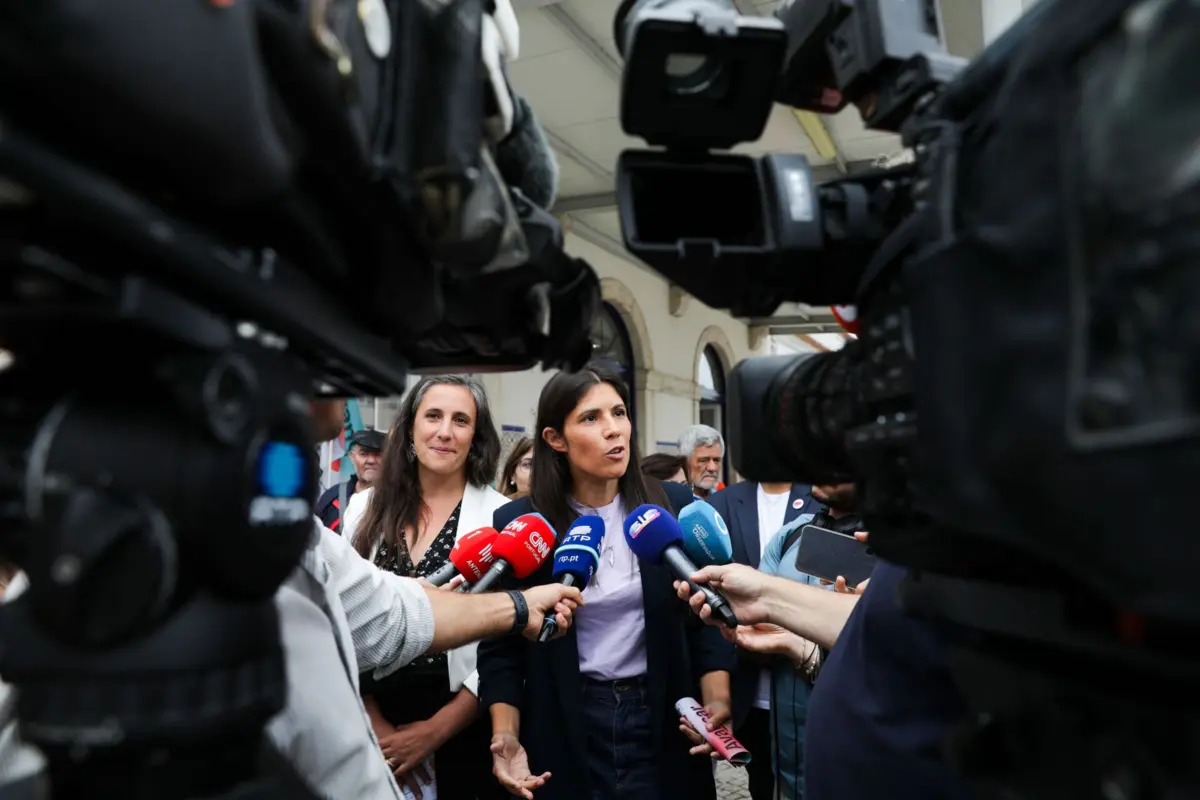 A coordenadora do Bloco de Esquerda, Mariana Mortágua