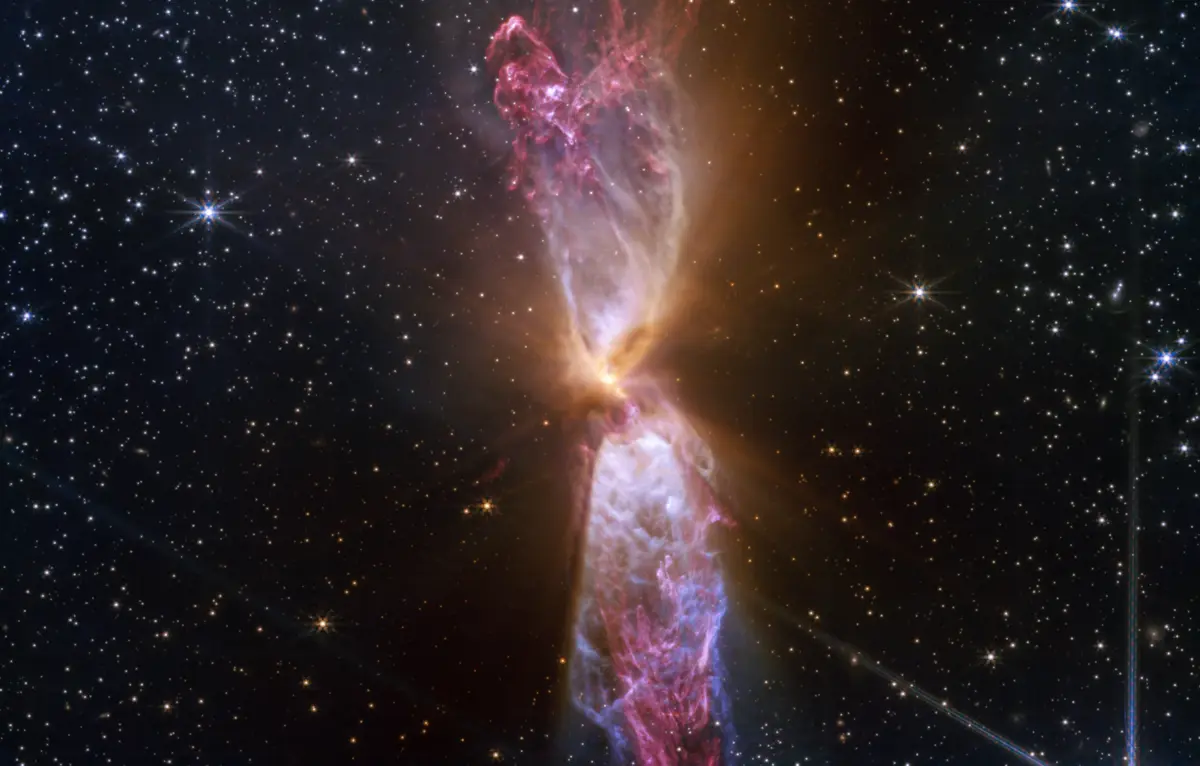 Imagem de contexto do artigo Telescópio James Webb capta sistema estelar em formação