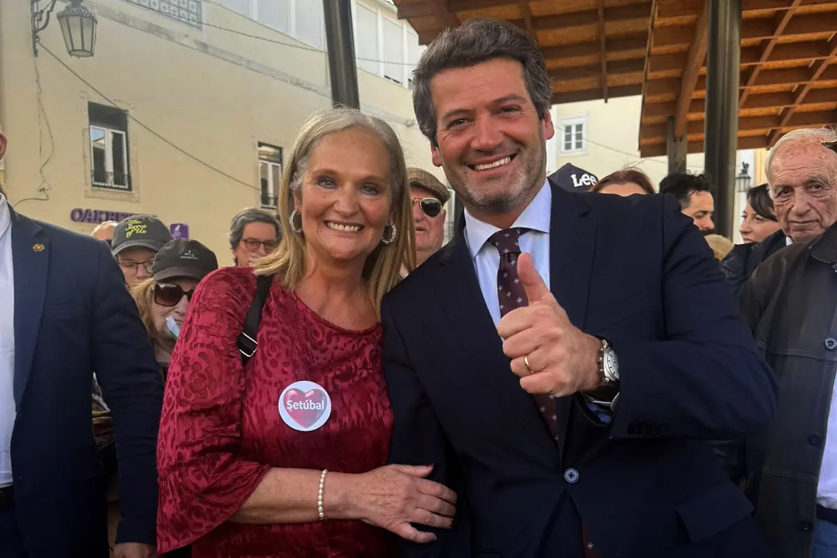 Lina Lopes com André Ventura, líder do Chega