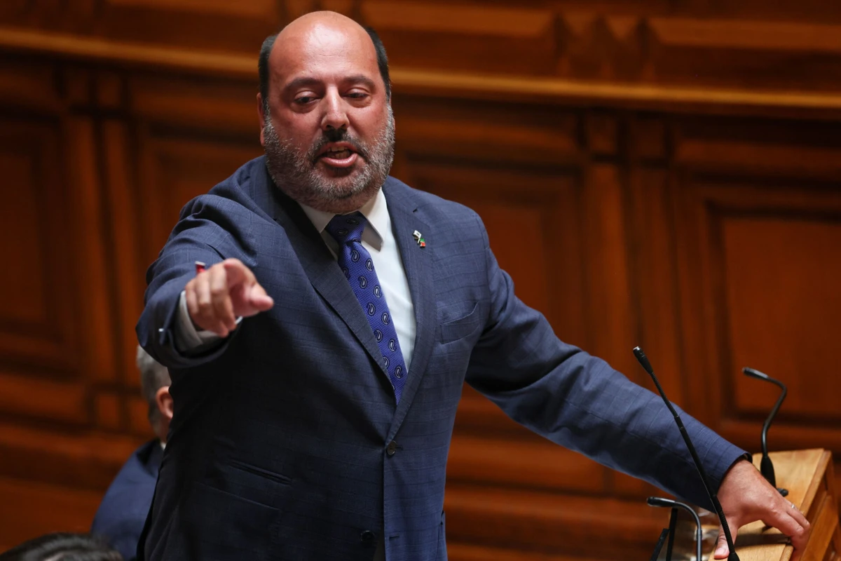 O líder parlamentar do Chega, Pedro Pinto