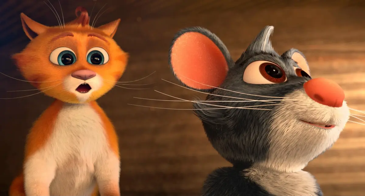 O gato Vincent e o seu amigo rato Maurice