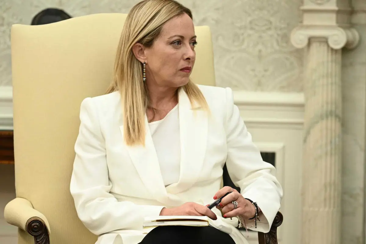 A líder do governo italiano, Giorgia Meloni